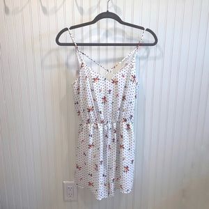 Lush (Dry Goods) Polka Dot / Floral Romper